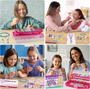 Friendship Bracelet Making Kit with Storage Box,DIY String Bracelet Arts and Craft for Girls Aged 8-12, Birthday Gifts for Ages 6 7 8 9 10 11 12 Year Old -Light Blue by TinyTreasures Baby Boutique