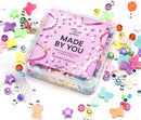 Little Words Project Bead Kit, DIY Bracelet Making Kit, Includes Colorful and Novelty Beads, Letter Blocks, String, Instruction Booklet & More, Fun & Creative Gift for All Ages Create Custom Bracelets by TinyTreasures Baby Boutique