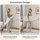 Yaheetech Foldable Ironing Board, Heavy Duty Iron Board with 9 Adjustable Heights, 4 Layer Cover and Safety Iron Rest, 52X14 Compact and Space Save Iron Board for Home Laundry Room Use, Beige by CozyNest Decor