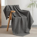 PHF Ultra Soft Waffle Weave Throw Blanket 50"x 60"- Washed Lightweight Breathable Cozy Woven Blanket for Bed - Aesthetic Decor for Couch Bedding Sofa Home Car - Grey by CozyNest Decor