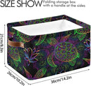 Rectangular Storage Basket Neon Animal Turtle Tortoise Organizer Bin Shelf Baskets For Clothes For Home Office Dorm by GreenHaven Gardens