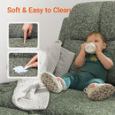 Rocking Chair Nursery with Adjustable Armrests, Electric Glider Recliner Nursing Chair for Breastfeeding, Power Swivel Recliner Chairs with USB Port and Storage, FSC Certified (Moss, Fabric) by TinyTreasures Baby Boutique