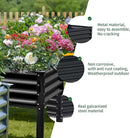 Land Guard Galvanized Raised Garden Bed with Legs, 96×24×32in Raised Garden Beds Outdoor with Drainage Holes, Planter Boxes Outdoor for Backyard, Patio, Balcony, 800lb Capacity, Gray by CozyNest Decor