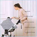 Nursing Carseat Canopy Breastfeeding Cover - Multi-use Stretchy Car Seat Covers for Babies, Baby Shower Gifts (Grey Arrows) by TinyTreasures Baby Boutique