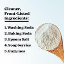 Pronounce Laundry Detergent Powder Alternative | Earth-Derived Ingredients, Eco-Friendly, Safer for Sensitive Skin, Eczema, and Babies. Stain + Smell Fighting. HE Safe (Unscented, 120 Loads) by TinyTreasures Baby Boutique