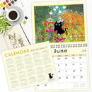 GuassLee Cat Wall Calendar 2025-2026, Vertical Wall Calendar 2025, 19-Months Hanging Art Calendar Jun. 2025 to Dec. 2026, 14" x 23" Monthly Planner Wall with Thick Paper for Office School Home Teacher by TinyTreasures Baby Boutique