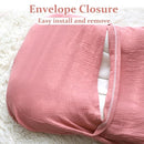 Hooyax Muslin Baby Lounger Cover Soft Organic Cotton Slipcover Fits Newborn Lounger for Baby Boys and Girls (Flesh Pink) by TinyTreasures Baby Boutique