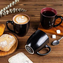 GBHOME 16oz Coffee Mugs Set of 6, Large Ceramic Coffee Mugs for Man, Woman, Dad, Mom, Modern Coffee Mugs Set with handle for Tea/Latte/Cappuccino/Milk/Cocoa. Dishwasher&Microwave Safe,Multi-Color by CozyNest Decor