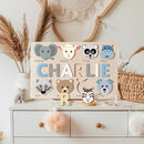 Personalize Name Puzzle for Toddler with Animal, Baby Gift for Girl and Boy 0 1 2 3 Year Old, Personalized Puzzle for Kid, 1 Year Old Kid Gifts, Customized Baby Gift, Educational Name Toy by TinyTreasures Baby Boutique