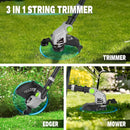 20V Cordless String Trimmer with Auto-Feed - 3 in 1 Electric Weed Wacker with 2.0Ah Battery & Fast Charger, Lightweight Grass Trimmer for Lawn Edging, Garden, Yard (AD-ST-002) by GreenHaven Gardens