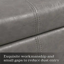 HUIMO Square Leather Storage Ottoman,Ottoman Coffee Table with Storage for Living Room (Taupe) by CozyNest Decor