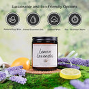 Auelife Scented Candle for Home | Lemon Lavender Candle | Aromatherapy Candles - Soy Candles for Home Scented, Gifts for Women Men, Lemon Fragrance -7oz, Single-Wick by CozyNest Decor