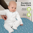 KeaBabies 2-Pack Organic Crib Sheets for Boys, Girls - 52x28 Fitted Crib Mattress Sheet Neutral, Breathable Jersey Cotton Cover for Baby Bed, Toddler Mattress, Soft & Cute Prints (Dragon Tale) by TinyTreasures Baby Boutique