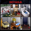 Halloween Nightmare Building House Set on Elm Street, Horror Movie Figure & Haunted House Building Blocks Toy, Compatible with Lego Gifts for Friends and Fans 18+ (1099 Pieces) by CozyNest Decor