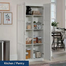 Sauder Select Storage Cabinet/ Pantry cabinets, White finish by CozyNest Decor
