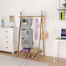 MAX Houser 6 Tier Shelf Hanging Closet Organizer, Closet Hanging Shelf with 2 Sturdy Hooks for Storage, Foldable (Light Grey-D3) by CozyNest Decor