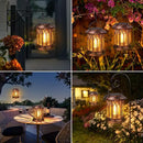 WdtPro Solar Lanterns Outdoor Hanging 6 Pack, Upgraded Bright Lantern Lights Outdoor Waterproof, Solar Powered Lantern Over 12Hrs Solar Lights for Outside Garden Yard Patio Decor (Copper) by CozyNest Decor