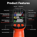 '-58°F to 2732°F Infrared Thermometer Temperature Gun with Thermocouple Probe, 50:1 Laser Temperature Gun for Humidity Measurement, BBQ, AC, High Temp Gun for Engine, Kiln, Forging, Industrial Use by TinyTreasures Baby Boutique