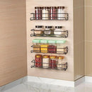 ROFAY Spice Rack Organiser, 4 Pack Wall Mounted Tier Shelf with Adhesive Sticker & Screws for Spices, Herbs, Jars and Other in Cupboard/Kitchen/Cabinets/Pantry by CozyNest Decor