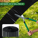 SnugNiture Corrugated Metal Garden Edging,12" x 20' Sturdy Lawn Edging Border,Landscape Edging Border for Lawn, Flower Bed,Garden and Yard(Black) by GreenHaven Gardens