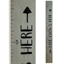 Wooden Growth Chart – Kids Height Chart, Wall Measurement for Kids, Height Chart for Wall, Growth Ruler for Children – Tribal Gray (63"x6.7") by TinyTreasures Baby Boutique