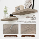48 Inch Floating Shelves, 3D Textured Wood Grain, 48"x9.25"x1.5" Inch Deep Floating Shelves for Wall, Wooden Shelves for Bathroom, Bedroom, Living Room, Vintage Gray Oak by CozyNest Decor