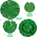 20Pcs Floating Lily Pads for Ponds, Fake Lily Pads, Artificial Lotus Leaves Decorative, 6pcs 8.3in and 6pcs 7in and 8pcs 4in (Total 20pcs) by GreenHaven Gardens