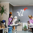 LISIGNVE Cat Handshake Neon Sign Human Beings and Animals Neon Light for Wall USB Light Up Sign Cat Led Sign for Pet Shop Bedroom School Museum Zoo (16.5”*12.6”) by CozyNest Decor