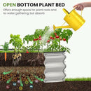 4x4x1 FT Galvanized Raised Garden Bed, Large Round Raised Garden Beds Outdoor Raised Planter Box, Raised Beds for Gardening Vegetables Flower Herb(Pearl White) by GreenHaven Gardens