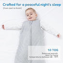 TotAha Toddler Sleep Sack 1.0 TOG for 2T-3T-4T, Soft Wearable Blanket Baby Sleep Bag with 2-Way Safe Zippers,Fluffy Extra Large Sleeping Sacks, Grey by TinyTreasures Baby Boutique