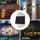 Solar Deck Post Outdoor Lights, 8 Pack Fence Solar Lights, Solar Fence Lights Outdoor Waterproof Led for Garden, Yard, Outdoor Patio Decor, Warm White, S-240 by GreenHaven Gardens