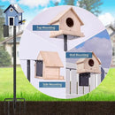 Ottsuls Bird Feeder Pole, 109 Inch Heavy Duty Bird House Pole Kit for Outdoors, with 5-Prong Base Feeding Station for Wild Birds Watching, Adjustable Feeder Stand (House Not Included) by GreenHaven Gardens