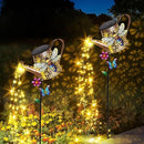 Solar Lights Outdoor Decorative, 39.4'' Metal Solar Watering Can Lights with Bee, Waterproof Garden Stake for Yard Lawn Patio Pathway Landscape, Gardening Gifts for Mom Grandma Women by CozyNest Decor