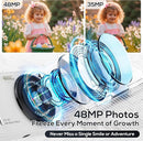 Digital Camera for Kids, WITYEAH 48MP FHD 1080P Point and Shoot Digital Cameras with 16X Zoom Anti-Shake, Compact Portable Cameras for Photography, for Boys Girls Teens Beginners,White by TinyTreasures Baby Boutique