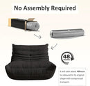 Bean Bag Chair, Oversized Bean Bag Chair for living Room, Fireside Chair for adults with Memory Foam Filled, Big Accent Sofa Lounge Floor Sofa for Gaming, Reading, Relax, No Assembly Required. (Black) by CozyNest Decor