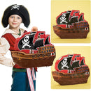 WERNNSAI Pirate Piñata - Pirate Ship Piñata with Blindfold and Bat for Boys Kids Caribbean Pirate Piñata Birthday Party Favors Decorations Family Games Pirate Party Supplies 16.4” x 12.4” by TinyTreasures Baby Boutique
