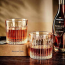 Whiskey Glasses Set of 4,Lead-Free Crystal Old Fashioned Glass,300ml Rocks Glass Tumblers for Drinking Bourbon,Cognac,Irish Whisky,Whiskey Gifts for Men by CozyNest Decor