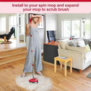 2 Pack Scrub Brush Head Replacement Compatible with O Cedar EasyWring Spin Mop 1-Tank System, Floor Scrubber Head, Shower Scrub Brush with Hard Bristles for Cleaning & Scrubbing by CozyNest Decor