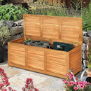 Tangkula 46 Gallon Acacia Wood Deck Box, Garden Backyard Storage Bench, Outdoor Storage Container for Patio Furniture Cushions and Gardening Tools (Natural) by CozyNest Decor
