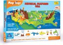 Imagimake Mapology Physical Features USA Puzzle | Mountains, National Parks, Rivers & Lakes 3D Puzzle Toys for Ages 8-13 | Educational Toys | Classroom Must-Haves | Back to School Gifts for Kids 6-12 by TinyTreasures Baby Boutique