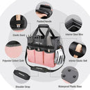 WORKPRO Garden Tool Bag, Heavy Duty Gardening Tote Bag Organizer with 10 Pockets and Long Adjustable Shoulder Strap, Standable Garden Home Tool Kits Organizer, Pink by GreenHaven Gardens