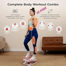 Sunny Health & Fitness Mini Stepper for Exercise at Home, Stair Step Workout Machine with Resistance Band and Over 300lb Weight Capacity, Optional Twist Motion and Free SunnyFit App Connection by CozyNest Decor