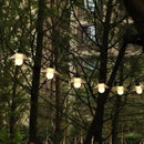 Outdoor LED String Lights 16.4 ft Waterproof Connectable Patio Lights with 10 Bulbs for Backyard Porch Garden Home Holiday Indoor Decoration (Warm White) by GreenHaven Gardens