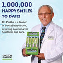 MOUTHWATCHERS Soft Kids Toothbrush, 2 Manual Flossing Toothbrushes and 2 Strawberry Fluoride Free Toothpastes, 3 oz, Gift Set, by Dr. Plotka's by CozyNest Decor
