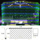 200 LED Christmas Net Lights Outdoor Decorations 3M*2M Mesh Lights Fairy String Lights Plug in with Timer 8 Modes Waterproof for Outside Bush Window Wall Patio Fence Party Decor-Blue and Green by GreenHaven Gardens
