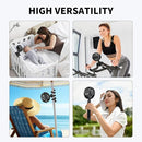 AMACOOL Battery Operated Stroller Fan Flexible Tripod Clip On Fan with 3 Speeds and Rotatable Handheld Personal Fans for Car Seat Crib Bike Treadmill (Black) by TinyTreasures Baby Boutique