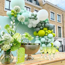 130pcs Mint Green Balloons Different Sizes 18" 12" 10" 5" Pastel Light Green Balloons for Boys Girls Birthday Baby Shower Gender Reveal Wedding Decorations by CozyNest Decor