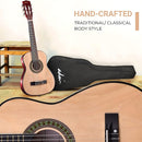 ADM Beginner Acoustic Classical Guitar 30 Inch Nylon Strings Wooden Guitar Bundle Kit for Kid Boy Girl Student Youth Guitarra Online Lessons with Gig Bag, Strap, Tuner, Extra String, Pick,Natural by TinyTreasures Baby Boutique