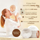 Comfort Shells® Reusable Nursing Pads – 14 Pack Ultra Soft Breast Pads + Laundry Bag + Nursing Clip Bracelet – Washable, Hypoallergenic – Absorbs Breast Milk Leaks by TinyTreasures Baby Boutique