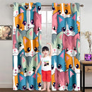 Cat Curtain Panels for Girls - 2Pcs Cat Blackout Curtains for Girls Bedroom, 84W x 84L by TinyTreasures Baby Boutique